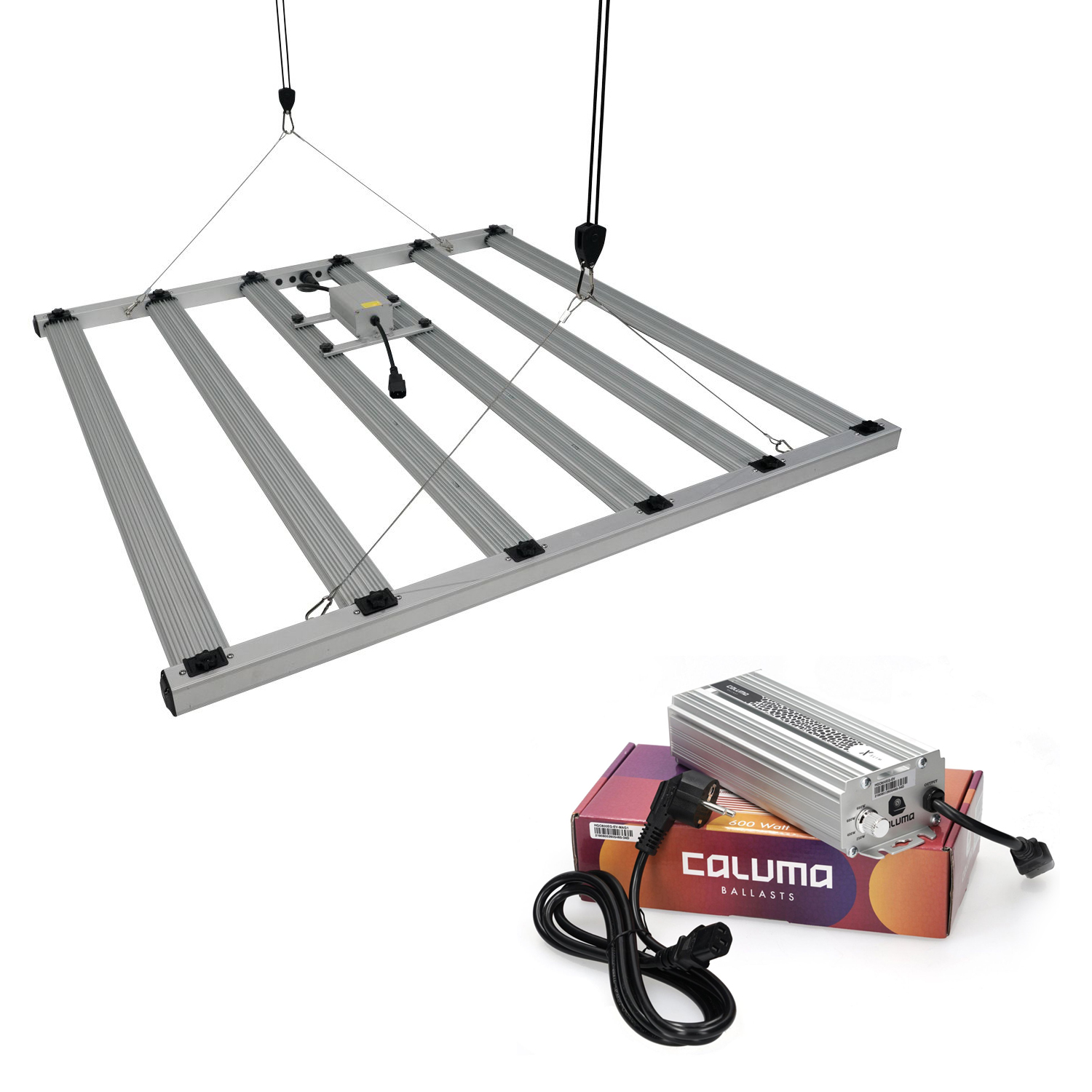 Caluma Force LED Lite 660W 2,7 µmol/J Vollspektrum inkl X-Slim 600W Vorschaltgerät Digital, Dimmbar 